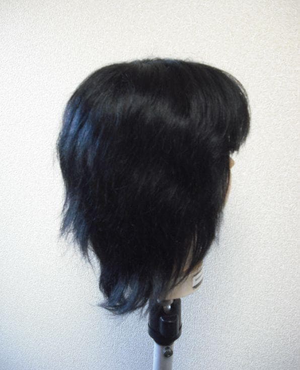 処分価格　新品　人毛　総手植えシルクタイプ、　普通色 　MーLサイズ