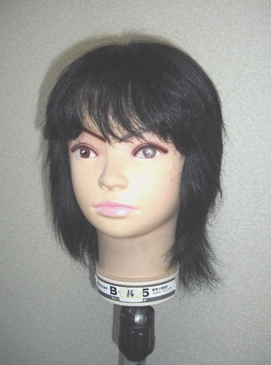 処分価格　新品　人毛　総手植えシルクタイプ、　普通色 　MーLサイズ