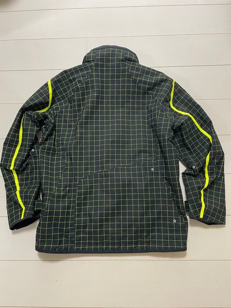 スキーウェア ブラック/グリーンチェック