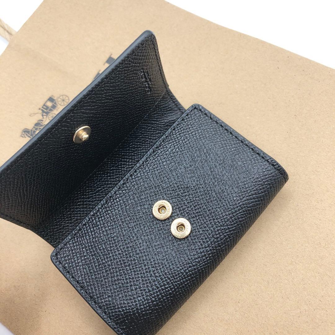 【COACH☆新品】☆5連キーケース☆ブラック☆ クロスグレイン レザー☆