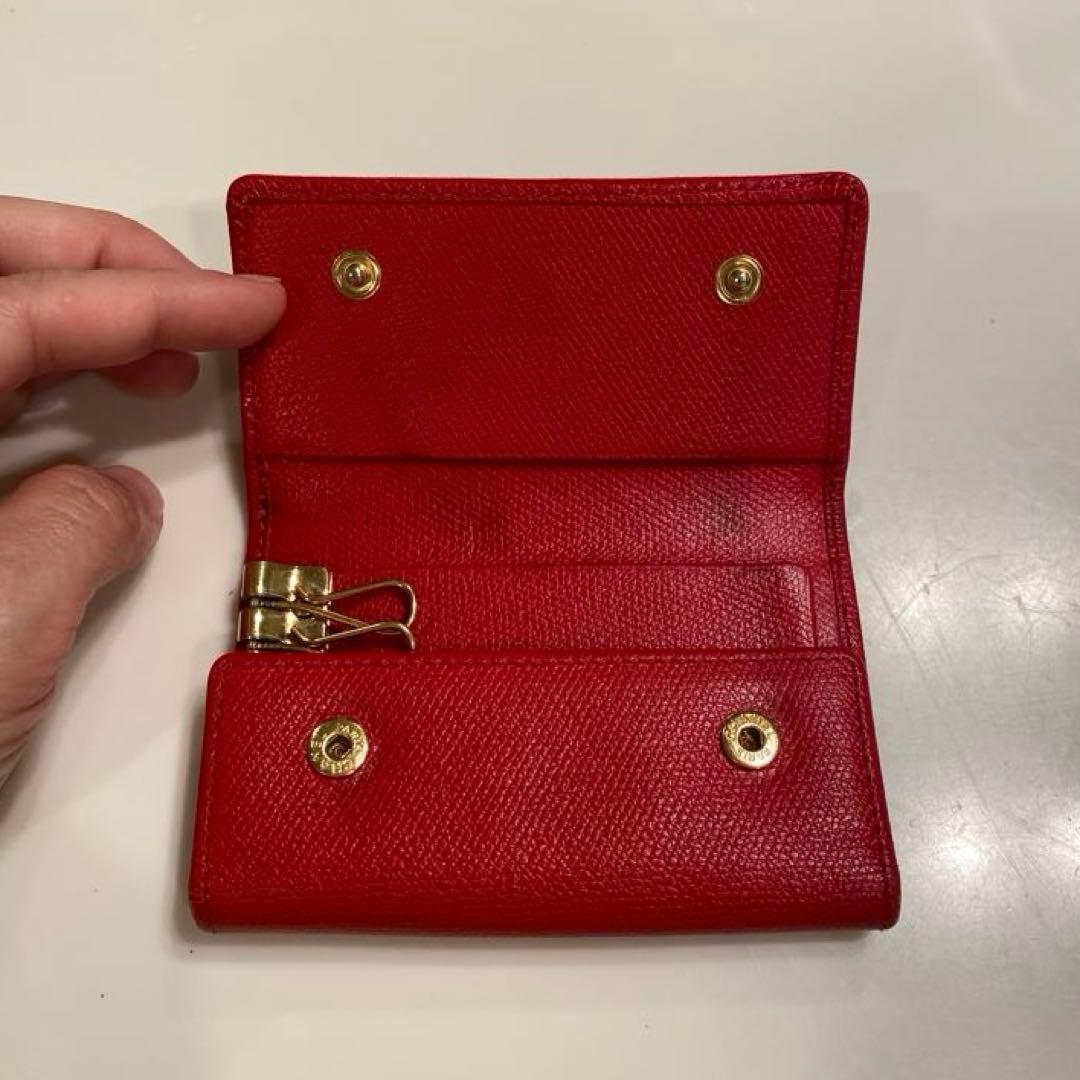 シャネル ココマーク レザーキーケース 赤