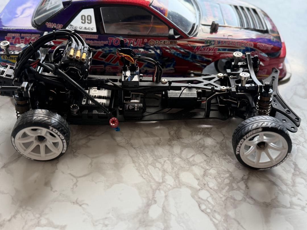 ラジドリフルセット ヨコモSD3.0 Black フタバ4PM ケースおまけ付き