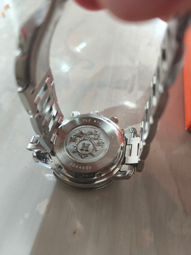 HERMES クリッパーダイバーズウォッチ　クロノグラフ