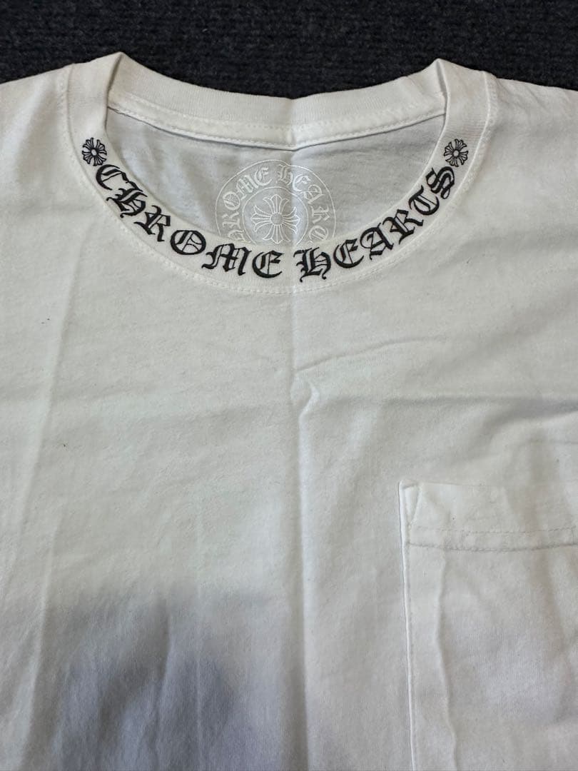 CHROME HEARTS ホワイト Tシャツ ポケット付き