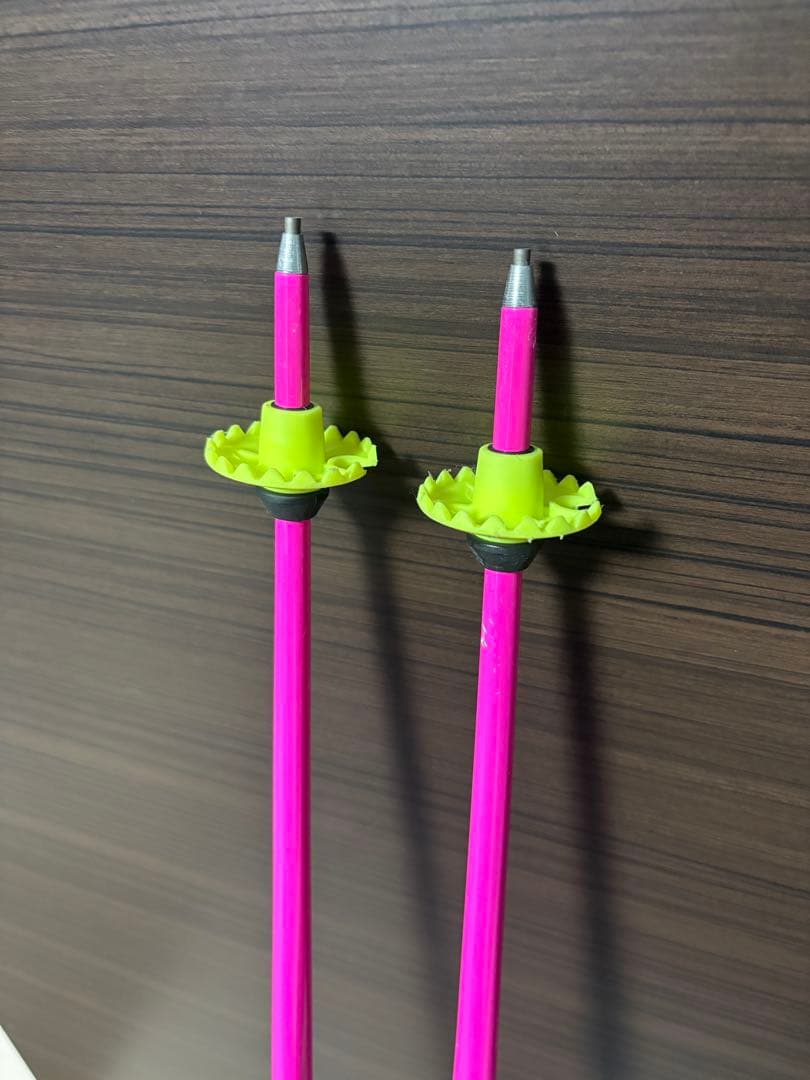 LEKI スキー用ストック ピンク/黒/黄