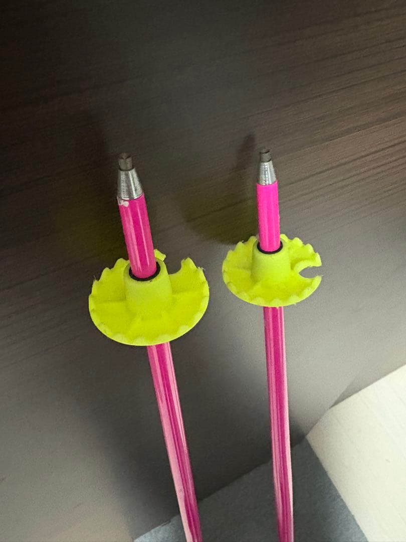 LEKI スキー用ストック ピンク/黒/黄