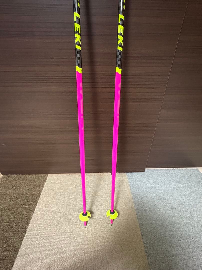 LEKI スキー用ストック ピンク/黒/黄