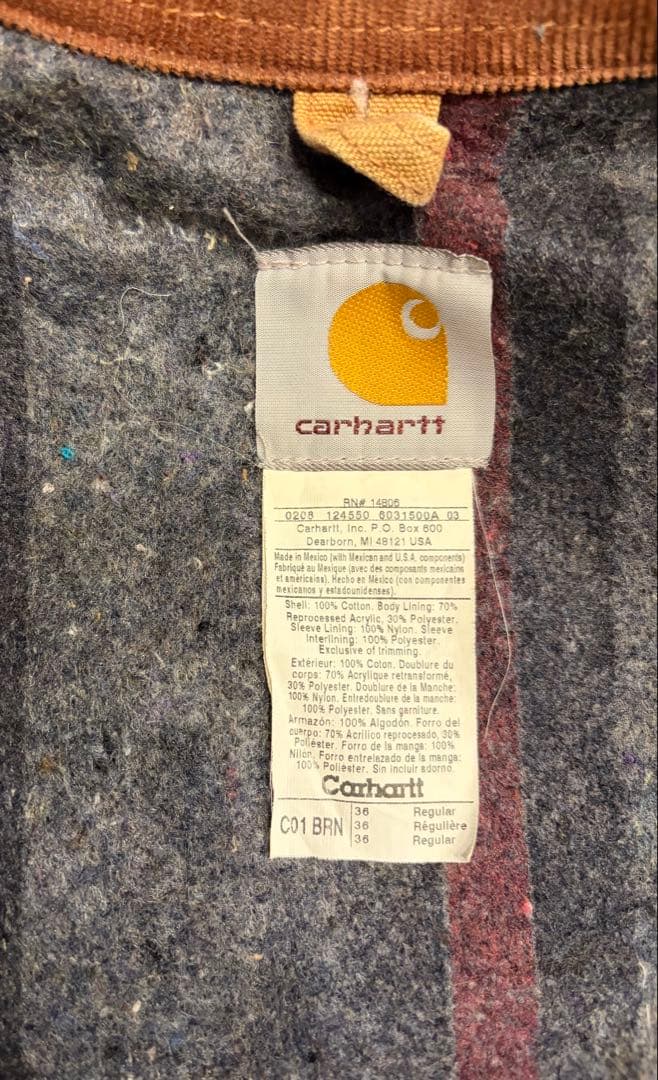 carhartt ミシガンチョアコート カーハート 茶 vintage 00s