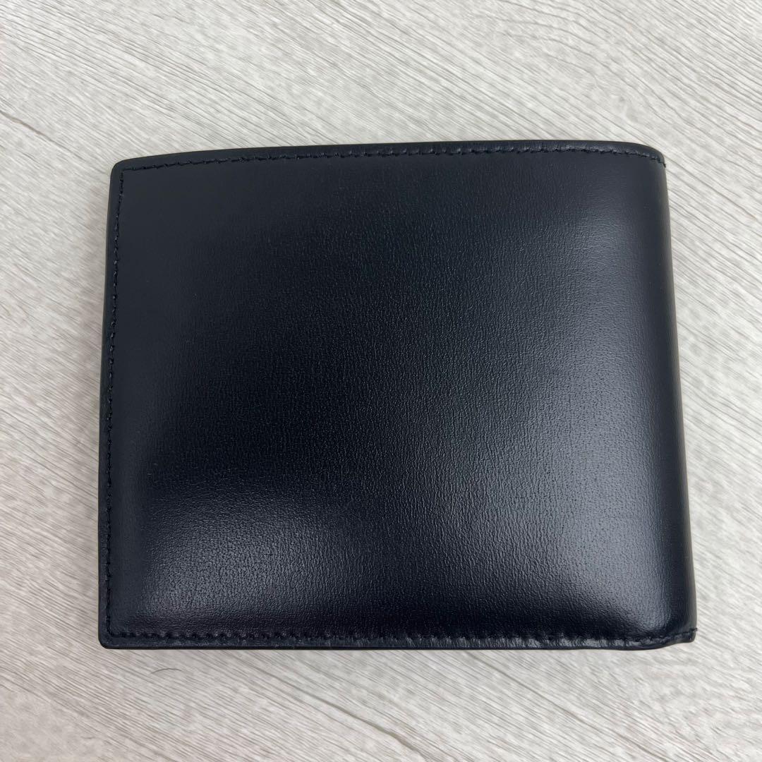 未使用に近い✨ サンローラン 二つ折り財布 タイニー カサンドラ レザー 黒