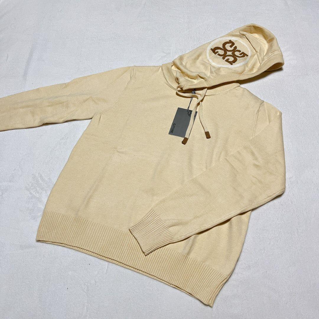 新品　G/FORE　ジーフォア　ゴルフ　フード付セーター　ベージュ　Ｌ