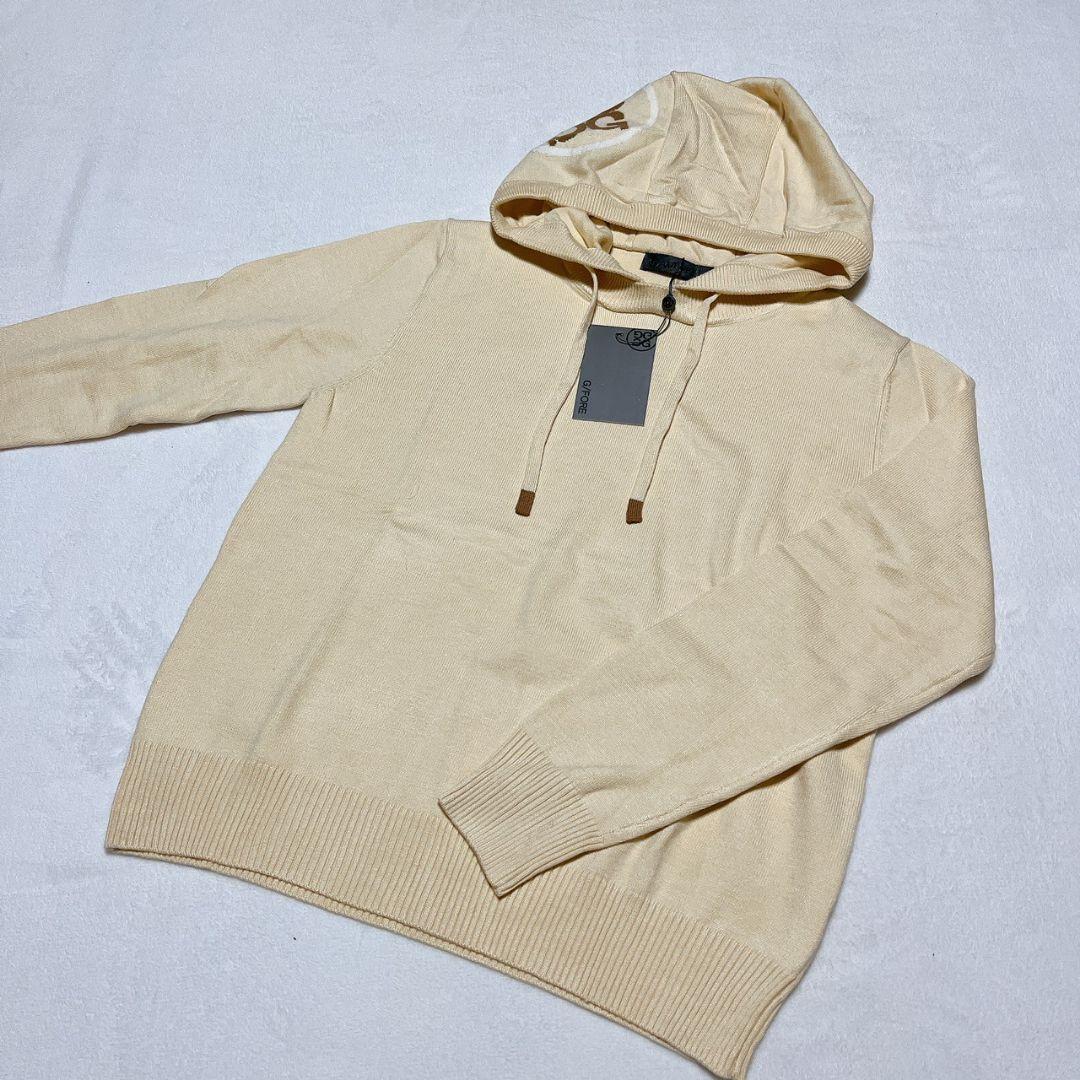 新品　G/FORE　ジーフォア　ゴルフ　フード付セーター　ベージュ　Ｌ