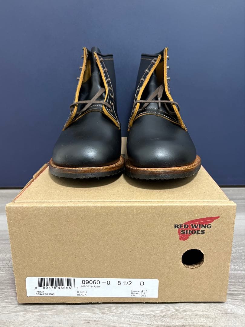 新品 RED WING 9060 ベックマン フラットボックス 8 1/2D