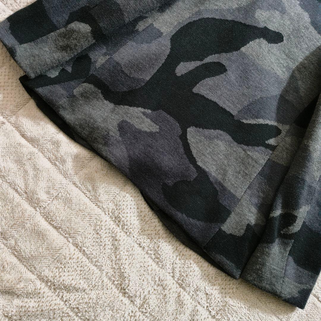 XL 大きいサイズ ウノピゥ リラックス テーラードジャケット ニット カモフラ