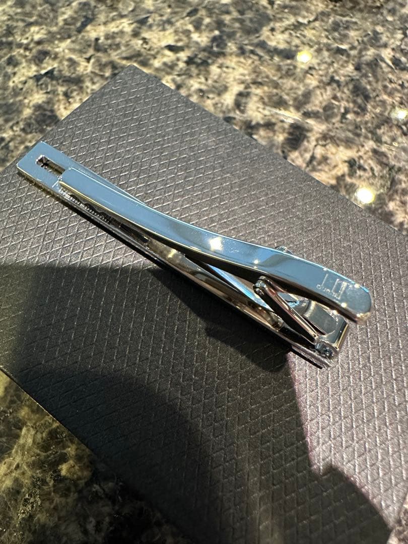 dunhill シルバー ネクタイピン ボックス付き