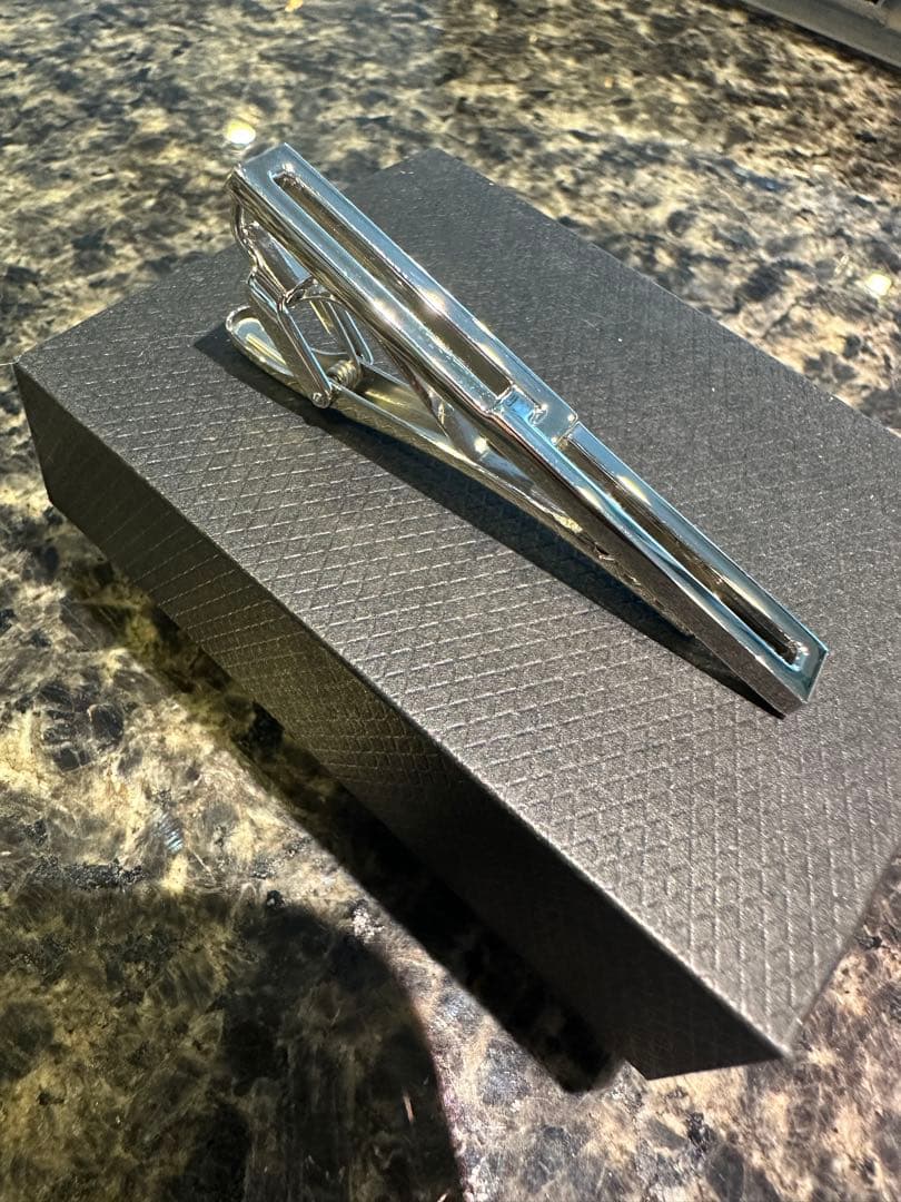 dunhill シルバー ネクタイピン ボックス付き