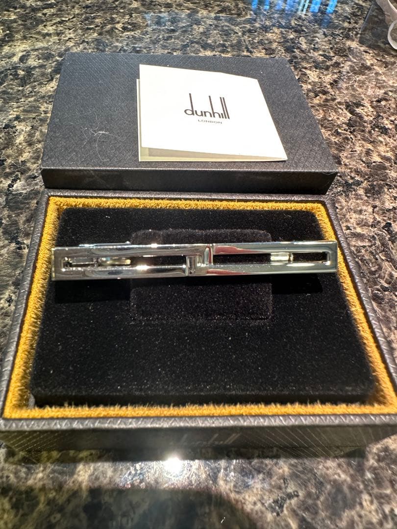 dunhill シルバー ネクタイピン ボックス付き