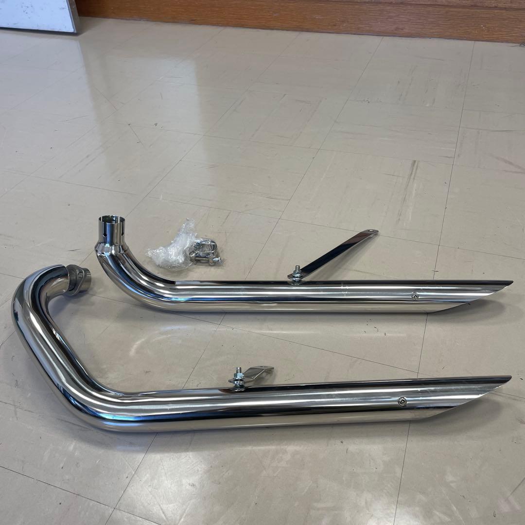 マグナム250 ステンレススチール マフラー 新品 取り付け金具付き