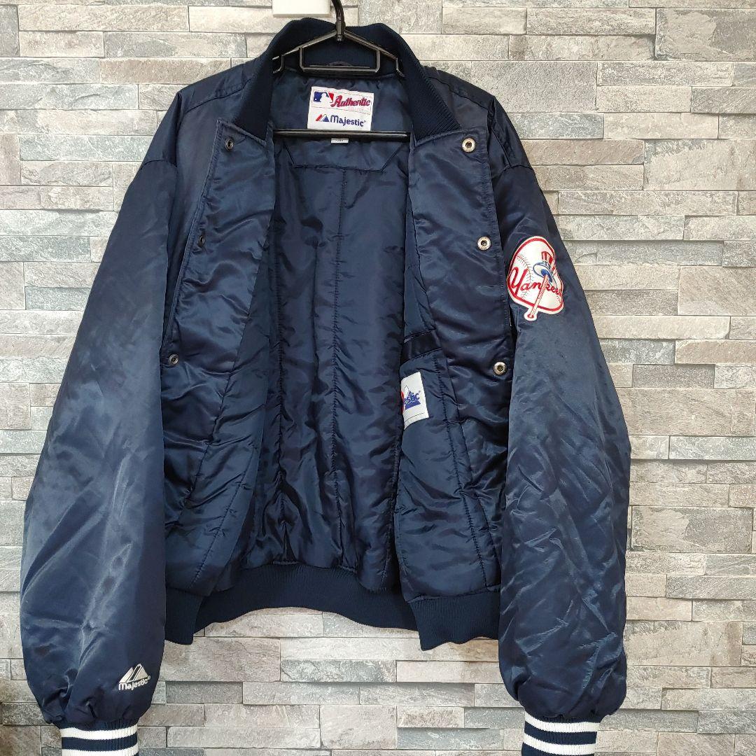 Yankees Majestic スタジャン Lサイズ ネイビー
