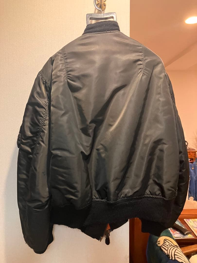 MA-1 ブラックジャケット オレンジ内側