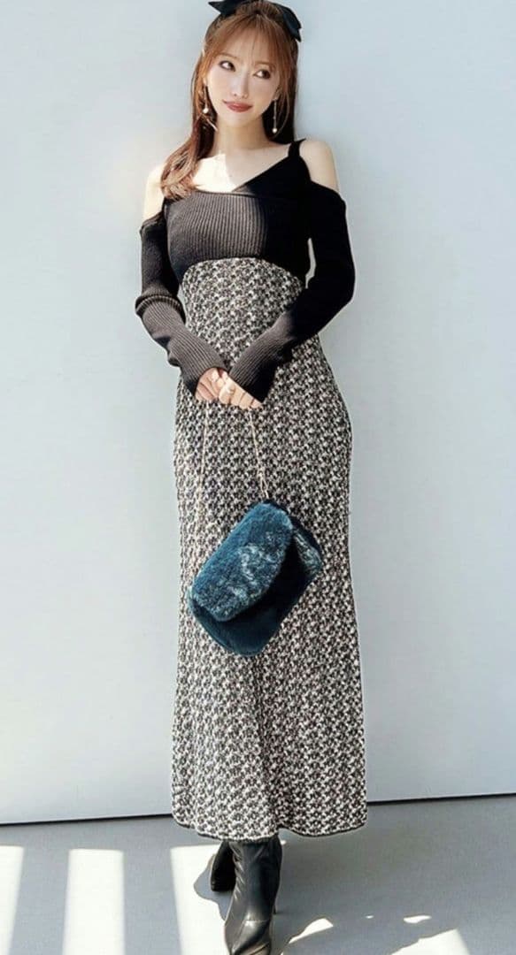 RESEXXY 新品タグ付きツィードマーメイドワンピース