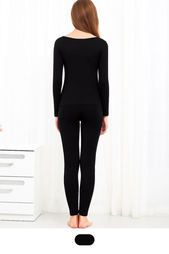 【はな様】シルク 100% インナー 上下セット L 黒 2セット