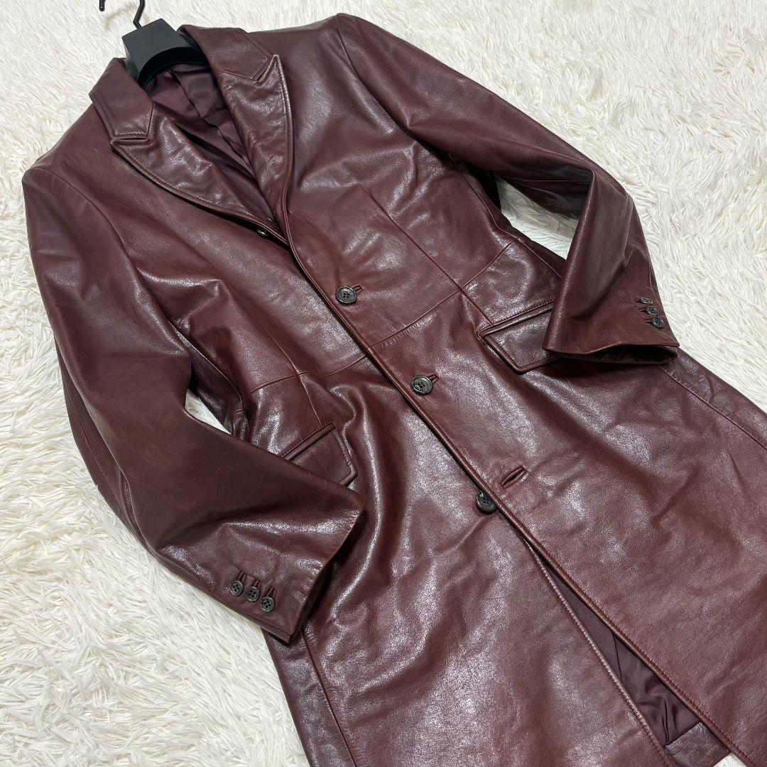 極美品✨ Lサイズ トルネードマート 牛革 チェスターコート 希少 ボルドー