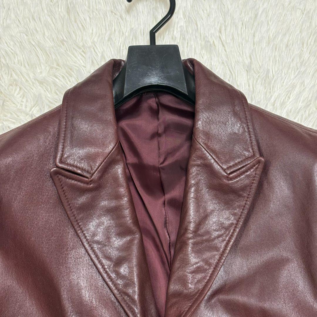 極美品✨ Lサイズ トルネードマート 牛革 チェスターコート 希少 ボルドー