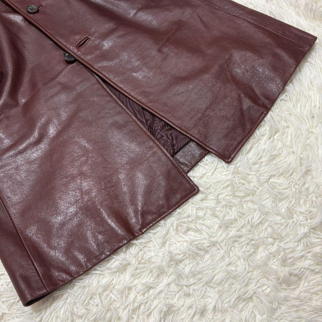 極美品✨ Lサイズ トルネードマート 牛革 チェスターコート 希少 ボルドー