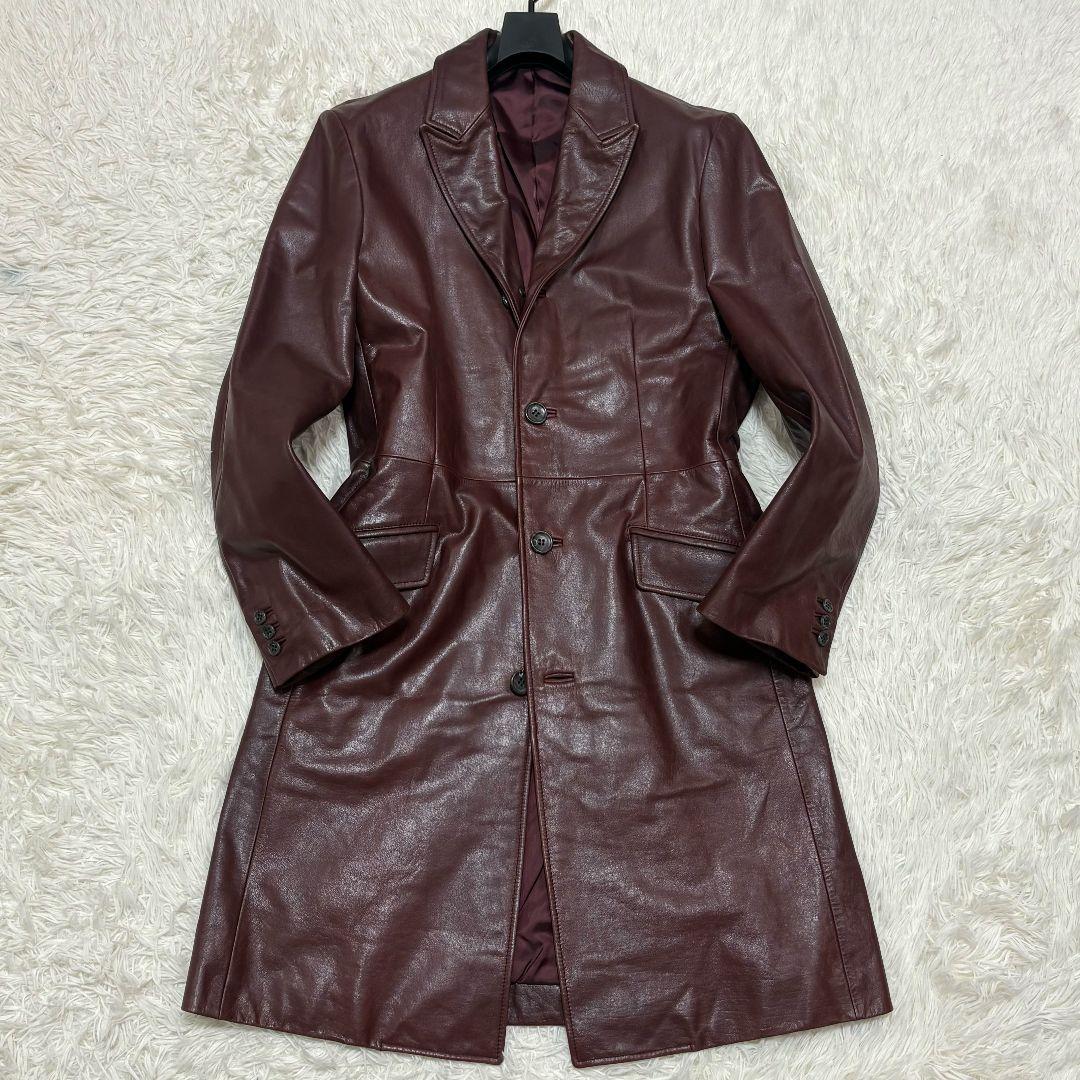 極美品✨ Lサイズ トルネードマート 牛革 チェスターコート 希少 ボルドー