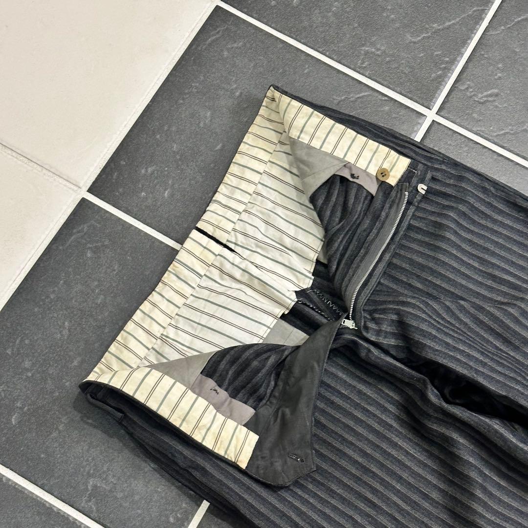 50s vintage 【ウール　ワイドスラックス　ストライプ　極太　タロン】