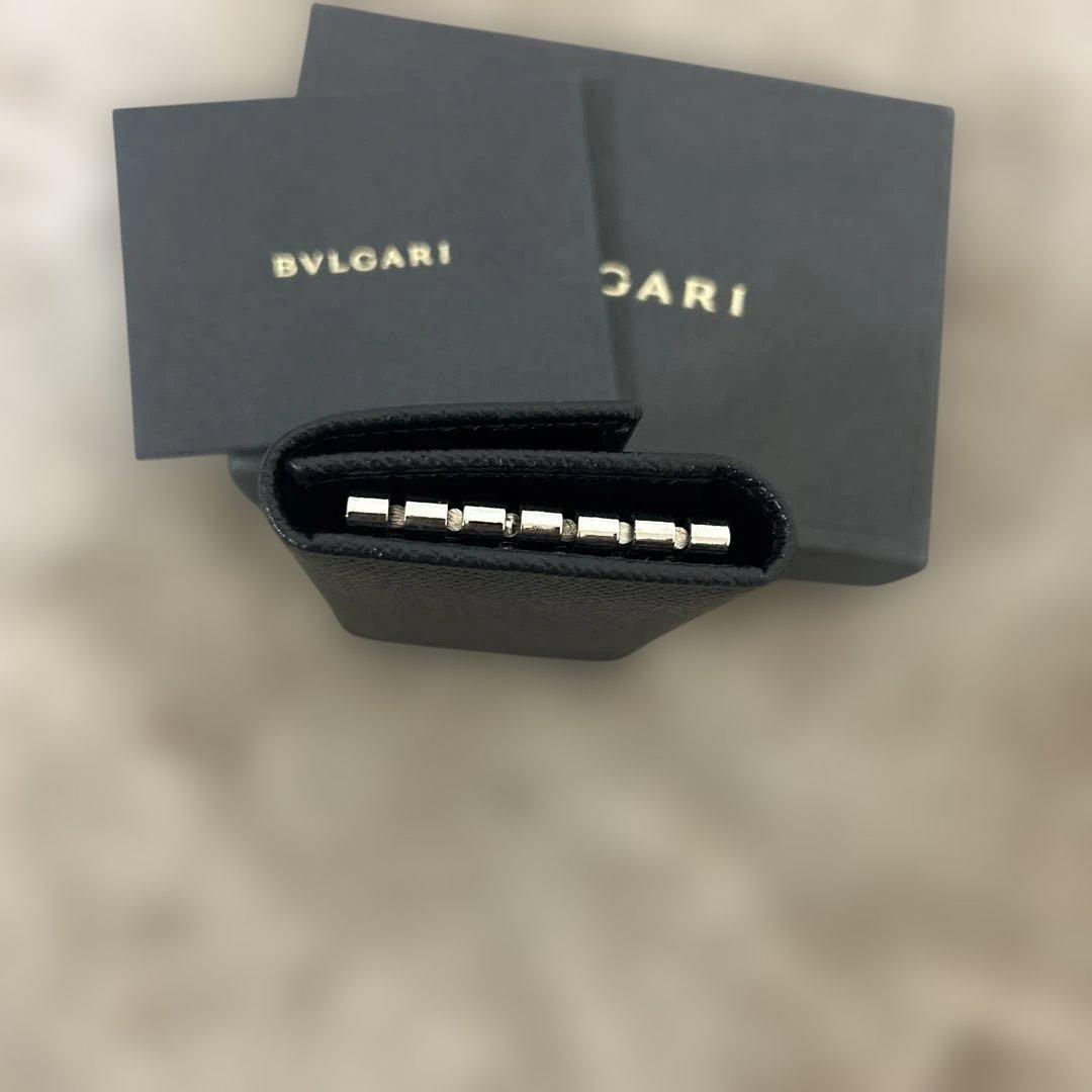 タ*ビ様 新品未使用品⭐︎BVLGARI ブラック レザー6連 キーケース
