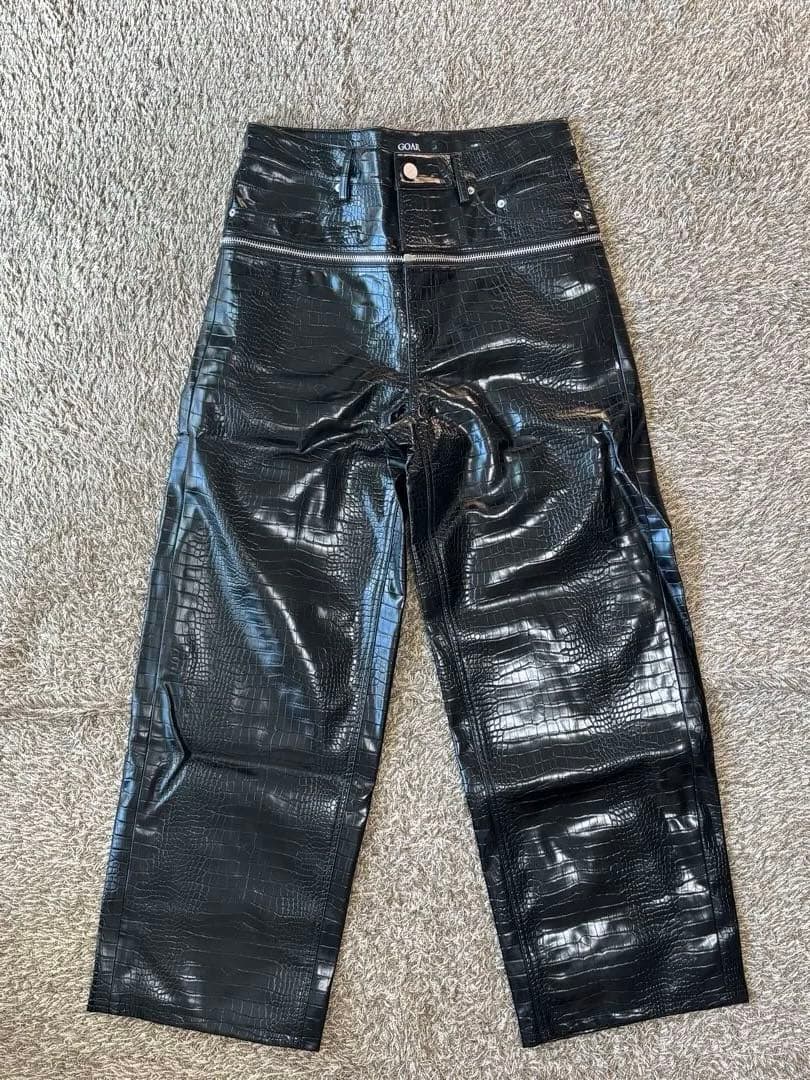 【showy victor着用サイズ】goar archive レザーパンツXL