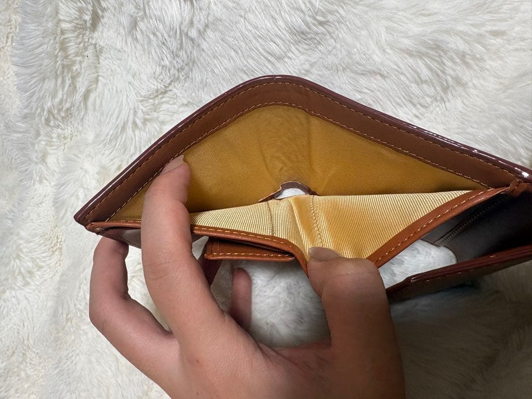 miu miu ブラウン 三つ折り財布