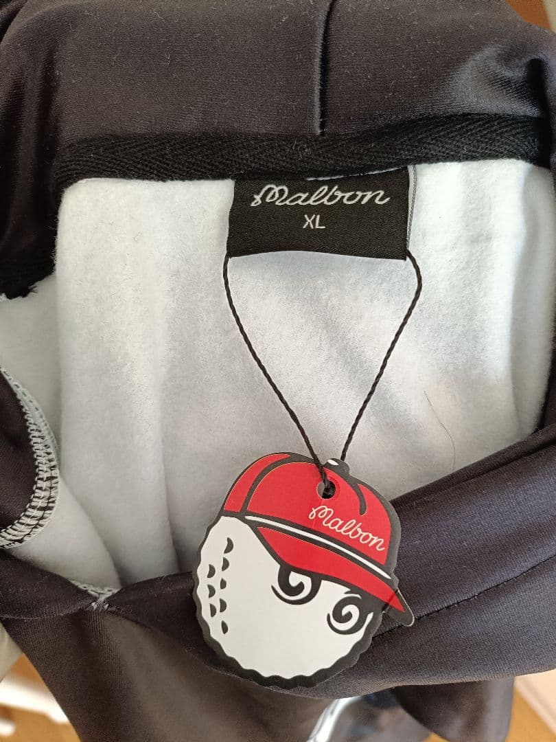 タグ付き【マルボンゴルフ】ストレッチ素材パーカー 裏起毛