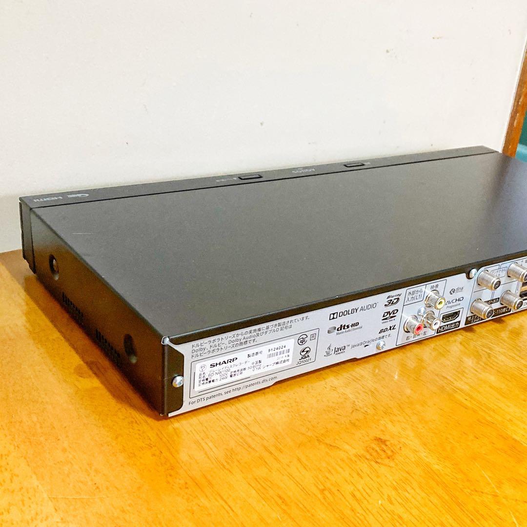 SHARP シャープ　ブルーレイレコーダー HDD 1TB 2チューナー　2番組