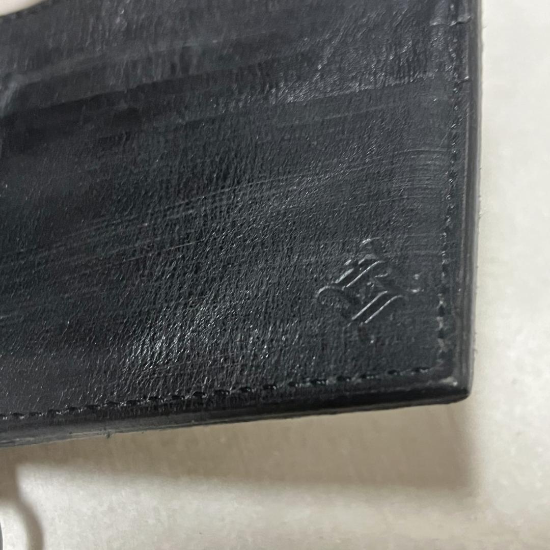 美品 ラウンジリザード パイソン 二つ折り 財布 キーリング付き リアルレザー