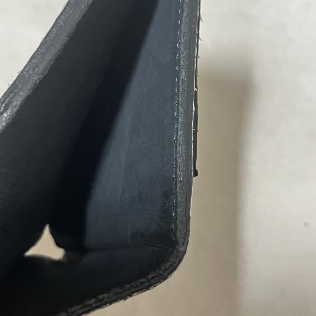 美品 ラウンジリザード パイソン 二つ折り 財布 キーリング付き リアルレザー