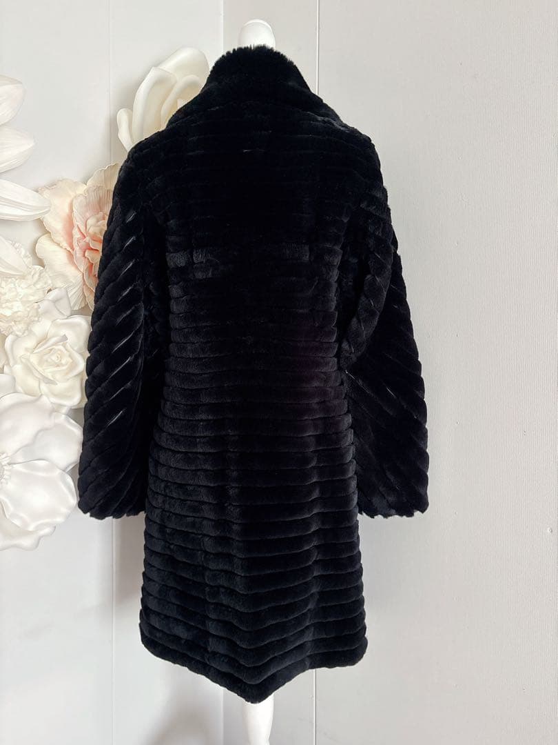 極美品✨三京商会 ラムレザー×レッキスファー リバーシブルコート 42 XL 黒