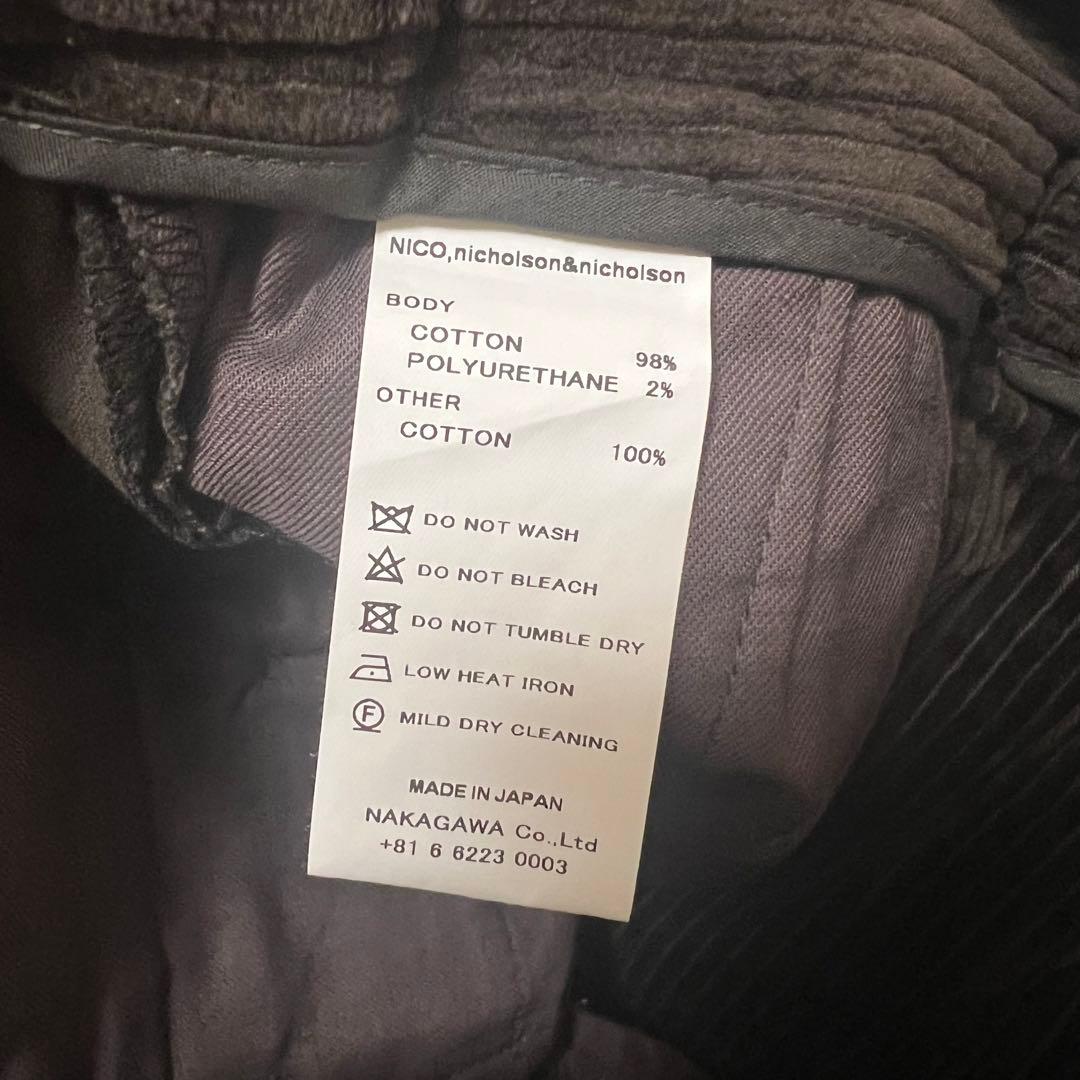 ニコルソンアンドニコルソン コーデュロイパンツ
