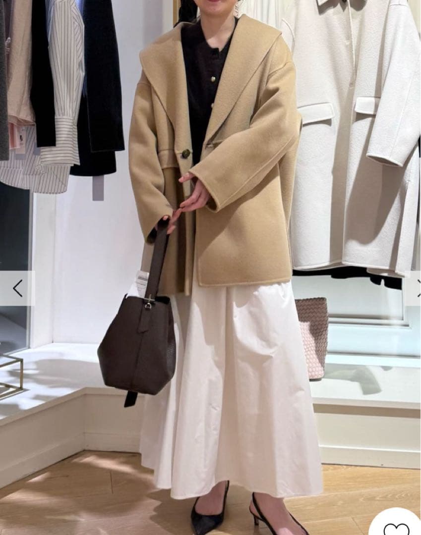 新品同様NOLLEY'S sophi SUPER140リバーショールコート36