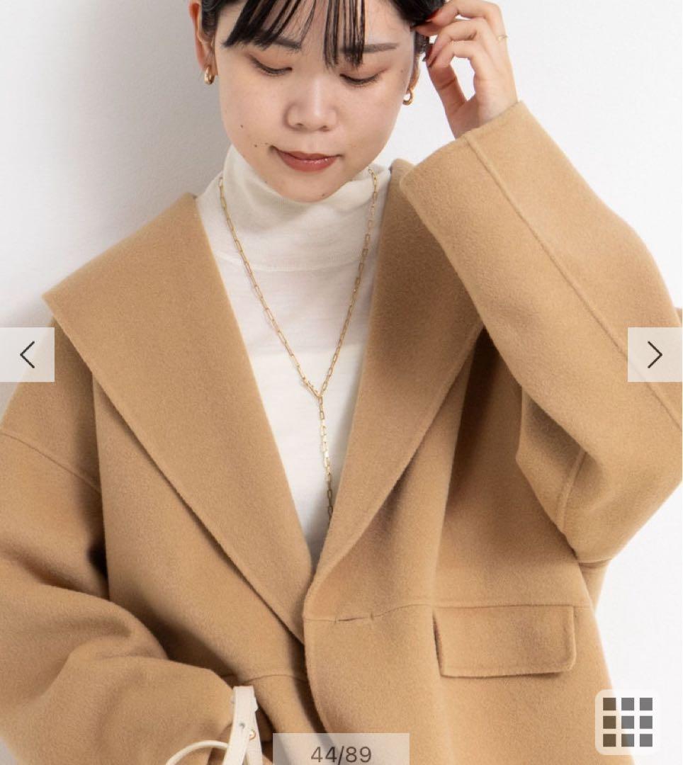 新品同様NOLLEY'S sophi SUPER140リバーショールコート36