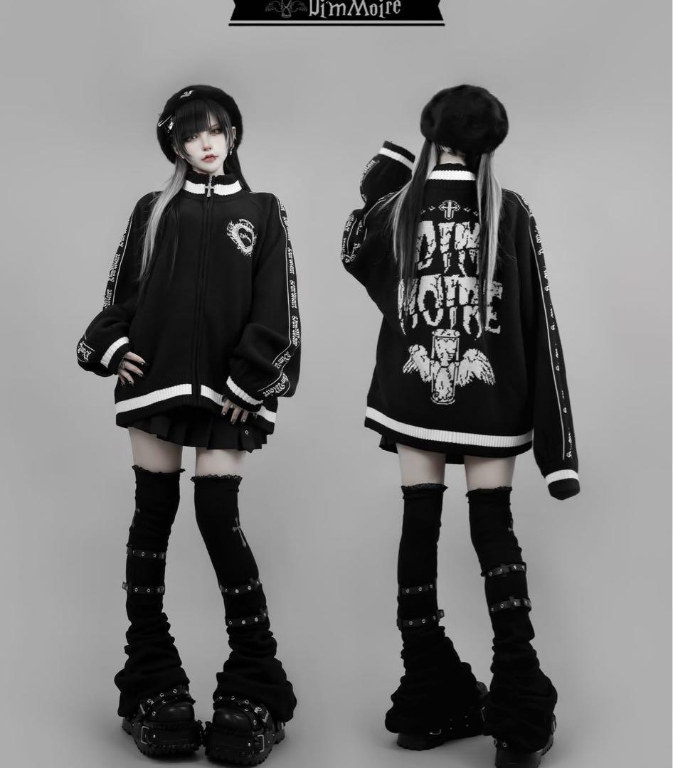 Dimmoire ディムモアール ニットジャージトップス Black 黒