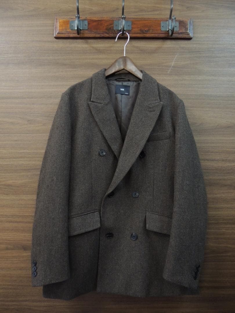 HAREツイード ダブル テーラード ジャケット パンツ セットアップ スーツ