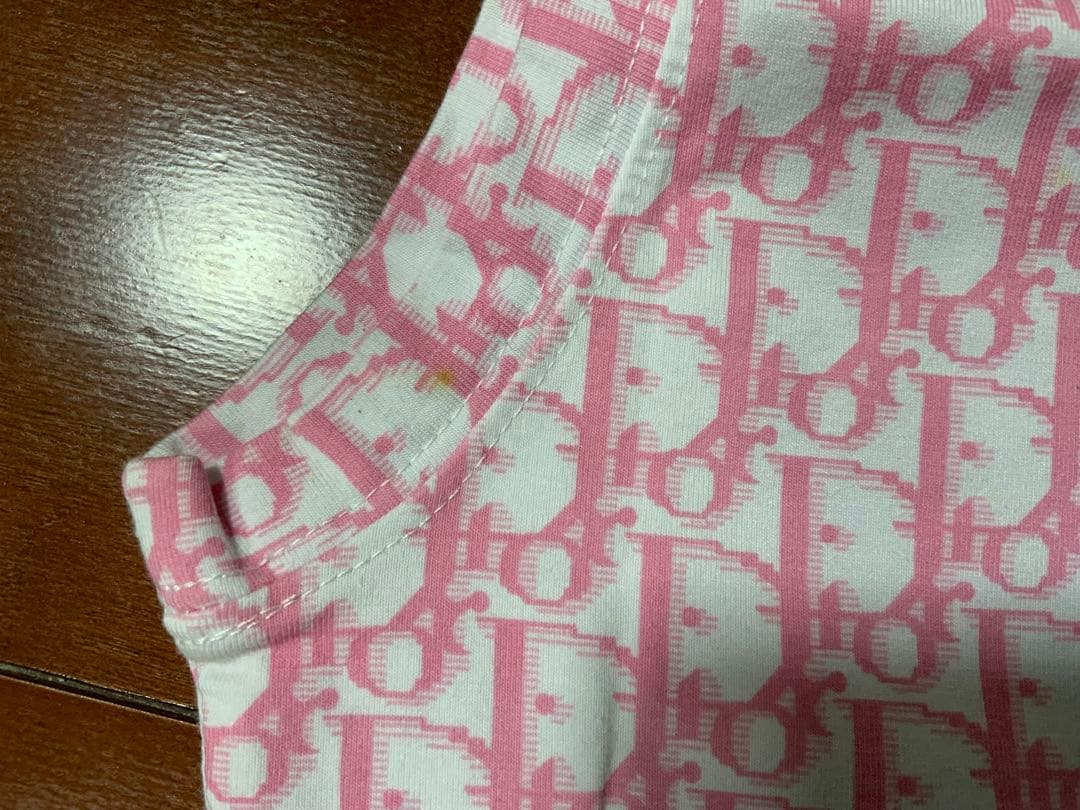 Christian Dior ピンクロゴタンクトップ