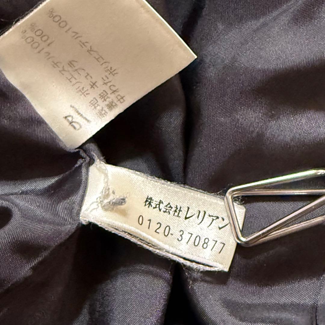 Leilian ブラック ロングコート　17号＋サイズ　Aライン　大きいサイズ