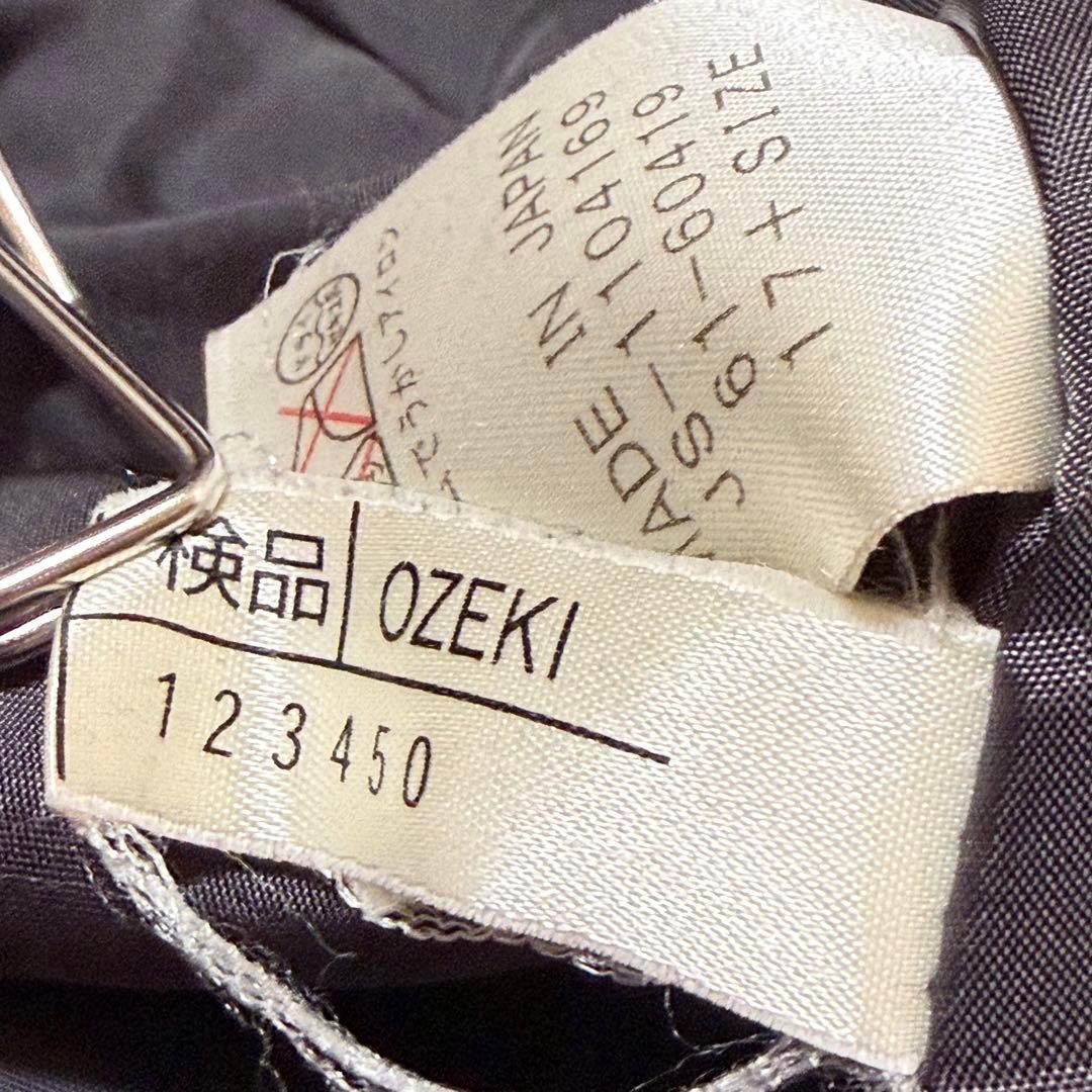 Leilian ブラック ロングコート　17号＋サイズ　Aライン　大きいサイズ