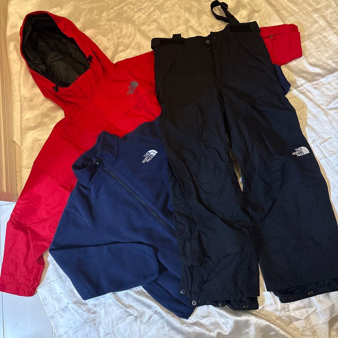 The North Face スキージャケット・インナーフリース、ズボン3点