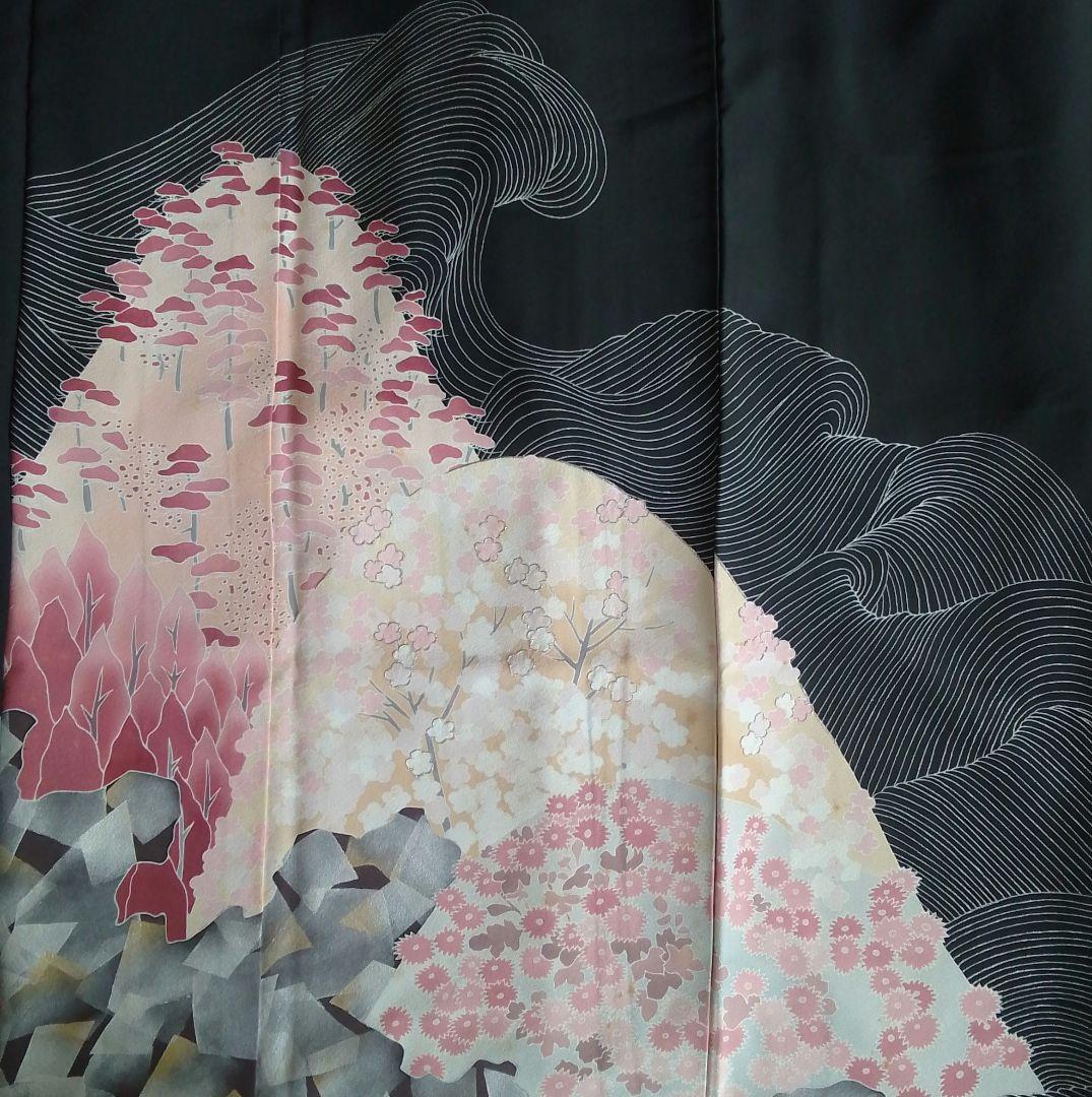 着物リメイクワンピース留袖ドレス春山