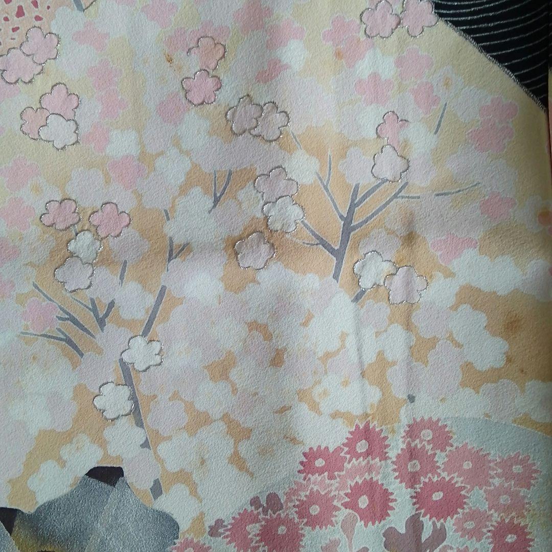 着物リメイクワンピース留袖ドレス春山