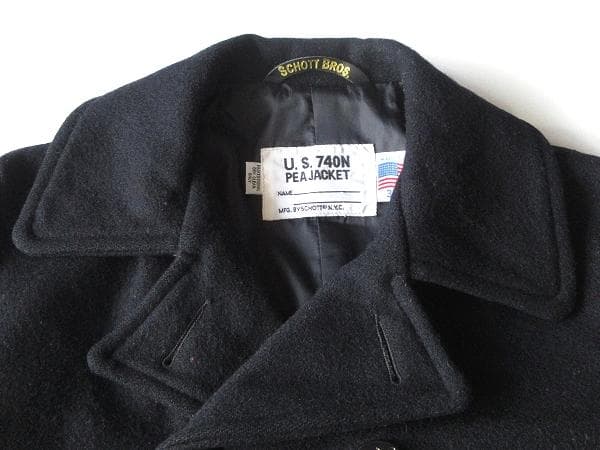 USA製 SCHOTT 740N 7118 タイトPコート 36 日本別注モデル